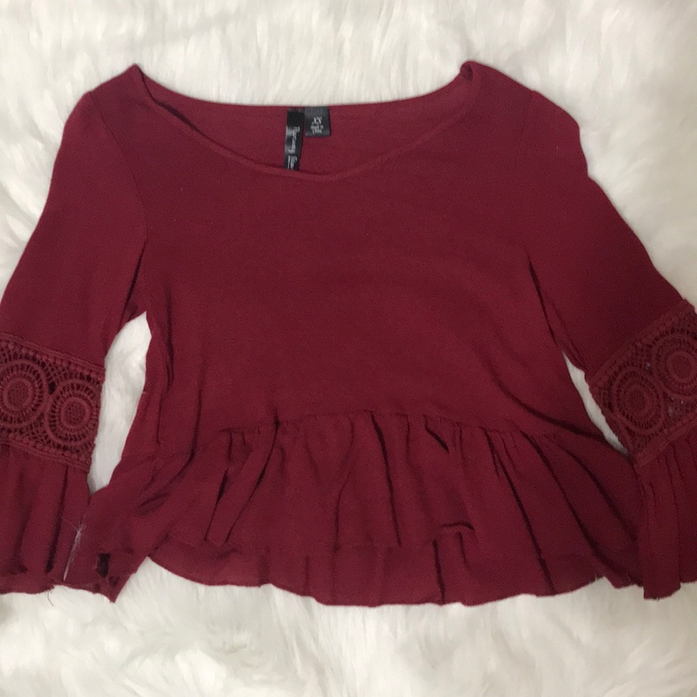 A XS red crop top.Never been worn.